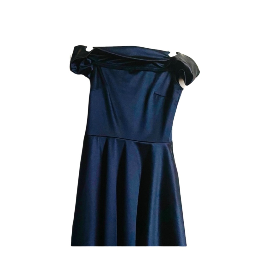 Dillards short blue off the shoulder dress new without tags